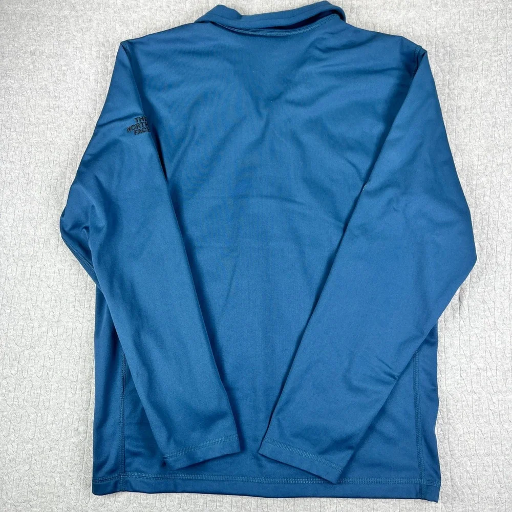 new The North Face Tech 1/4 Zip Fleece Men Medium Blue Wing Teal BFGoodrich Tire